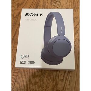 Open Box Sony WHCH520 Wireless Over Ear Headphones Blue 50 Hour Battery